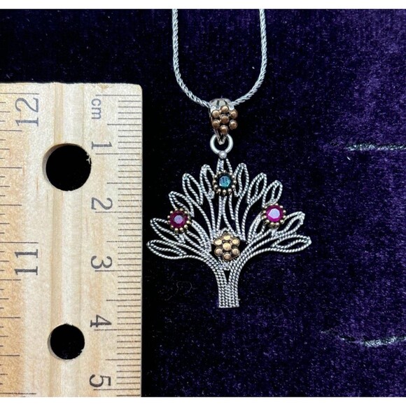 925 Sterling Silver Turkish Filigree Tree Necklace for Women, NEW,HandmadeGift - Picture 2 of 5